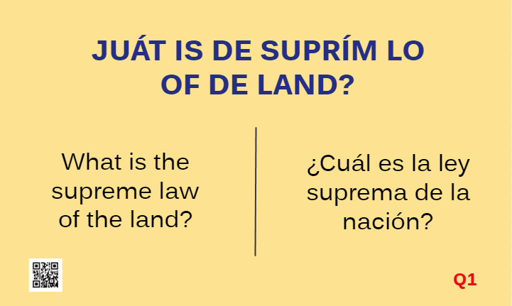 Citizen Flashcards Question 01